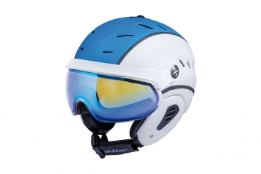 Slokker Ski- und Snowboardhelm BAKKA blue-white multilayer Modell 2020/2021